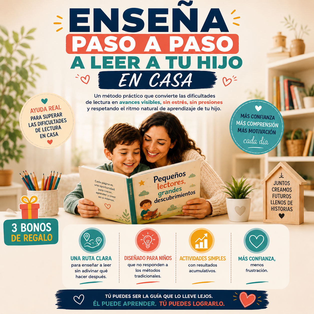 Enseña paso a paso a leer a tu hijo en casa